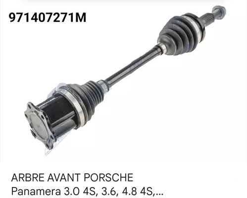 China Poedergecoate zware staal aandrijfassen assemblage vervangend onderdeel voor versleten assen van PORSCHE PANAMERA (971) leverancier